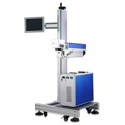 30W 50W Flying Laser Marking Machine Practical With Air Cooling