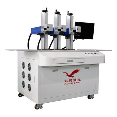 Three Head 20W Fiber Laser Engraver , Multipurpose Laser Marking Equipment
