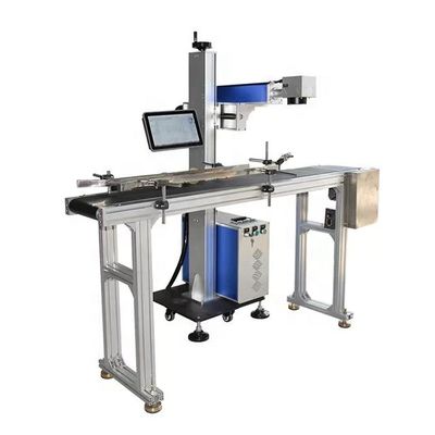 Automatic Flying Fiber Laser Marking Machine For PVC Sheet And Electronics