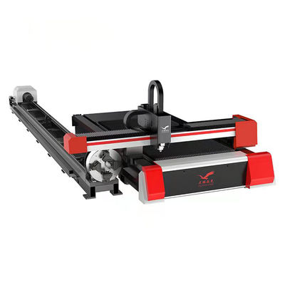 Portable Gantry Type Pipe Laser Cutter , Iron Fiber Laser Tube Cutting Machine