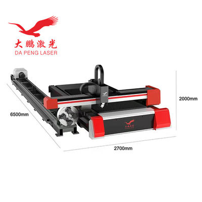 Portable Gantry Type Pipe Laser Cutter , Iron Fiber Laser Tube Cutting Machine
