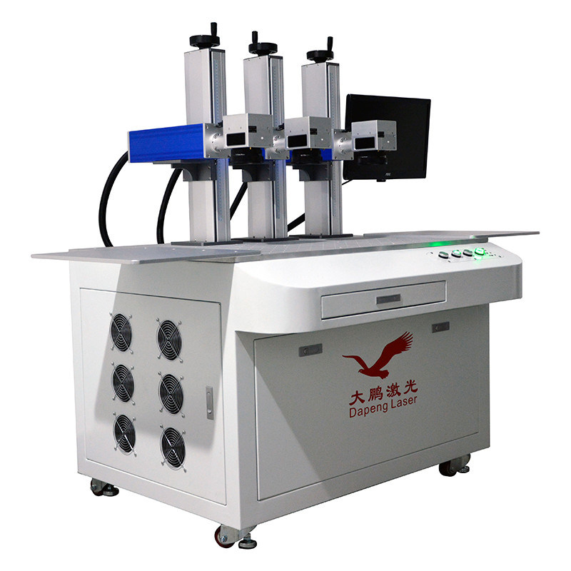 Three Head 20W Fiber Laser Engraver , Multipurpose Laser Marking Equipment